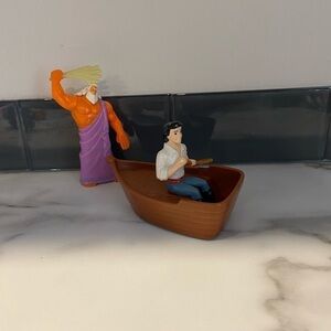 1997 Prince Eric in Rowboat 4.25" McDonald's Action Figure Disney Little…